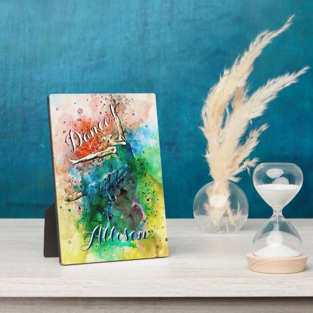 Personalised dancer  plaque (Side)