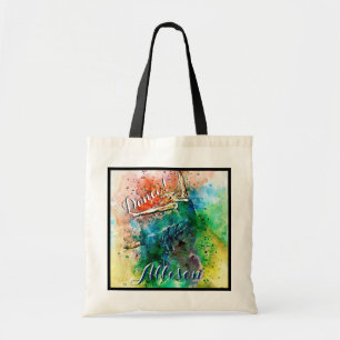 Personalised dancer tote bag