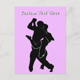 Personalised Dancers Greeting Card Custom Text