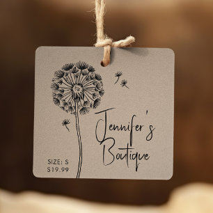 Personalised Dandelion Floral Boutique Branding Calling Card
