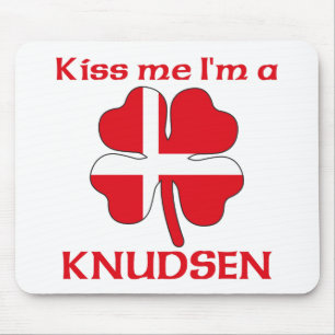 Personalised Danish Kiss Me I'm Knudsen Mouse Mat