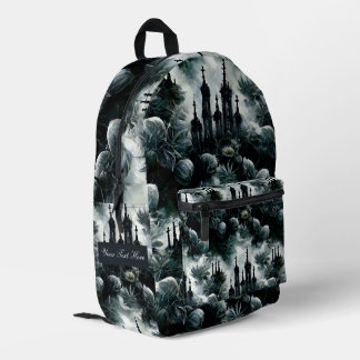 Personalised Dark Garden Printed Backpack