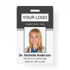 Personalised Dark Grey  Doctor Photo Identity