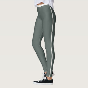 Personalised Dark Metallic Shimmers Neutral Stripe Leggings