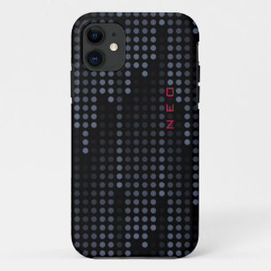 Personalised Dark Polka Dots Matrix patterned iPhone 11 Case