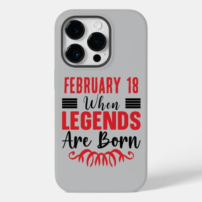Personalised Date Birthday Legends Are Born Case-Mate iPhone Case (Back)