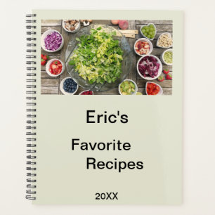 Personalised Dated Planner Recipe Book
