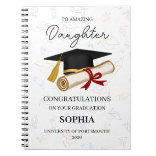 Personalised Daughter Graduation Keepsake Notebook