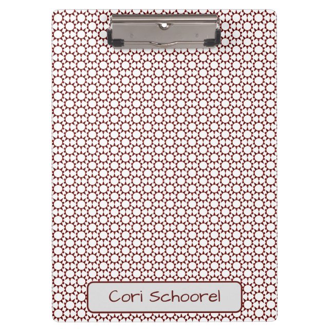 Personalised Dazzling Sun Pattern Clipboard (Front)