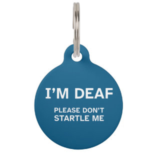 Personalised Deaf Dog ID Tag – Please Don’t Startl