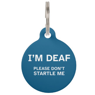 Personalised Deaf Dog ID Tag – Please Don’t Startl