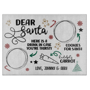 Personalised Dear Santa Cutting Board