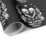 Personalised Death Lovers Gothic Skeleton Wedding Wrapping Paper<br><div class="desc">Personalised Death Lovers Gothic Skeleton Wedding Wrapping Paper</div>