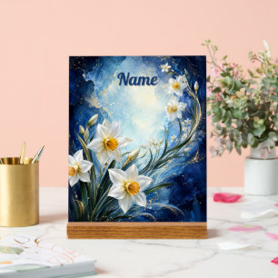 Personalised December Birth Flower Narcissus Acrylic Sign