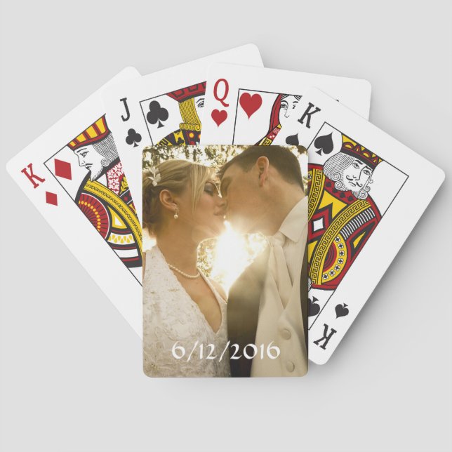 Personalised Deck of cards Wedding Photo (Back)