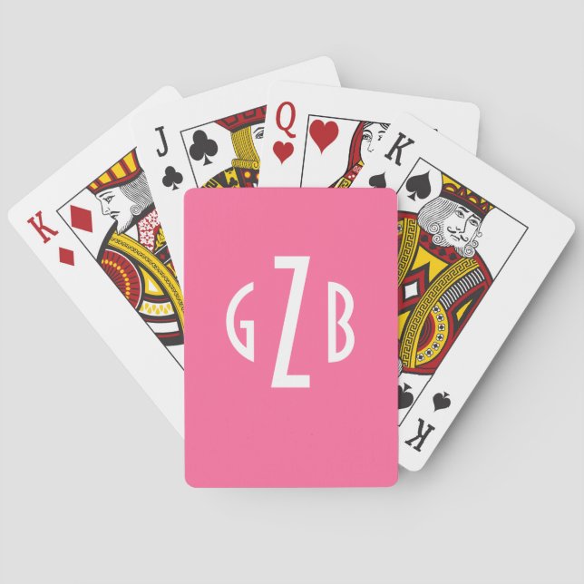 Personalised Deck of Monogrammed Playing Cards (Back)