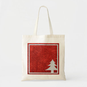 Personalised Decorative Merry Christmas Tree Tote Bag