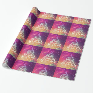 Personalised Decorative Merry Christmas Wrapping Paper