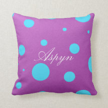 Personalised Decorative Polka Dot Pillow