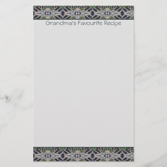 Personalised Decorative Stationary Sheet Stationery (Front)
