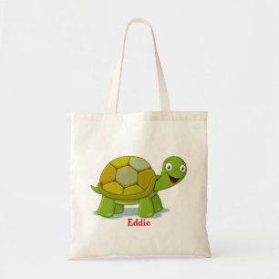 Personalised Decorative Turtle Funny Green Tote Bag