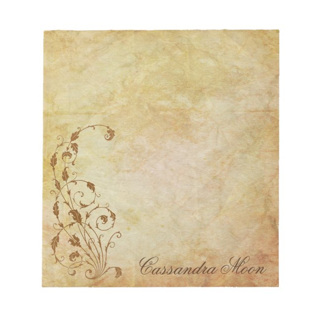 Personalised Delicate Fairy Tale Notepad (Front)