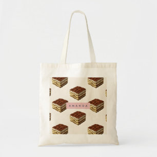 Personalised Delicious Tiramisu Dessert Pattern Tote Bag
