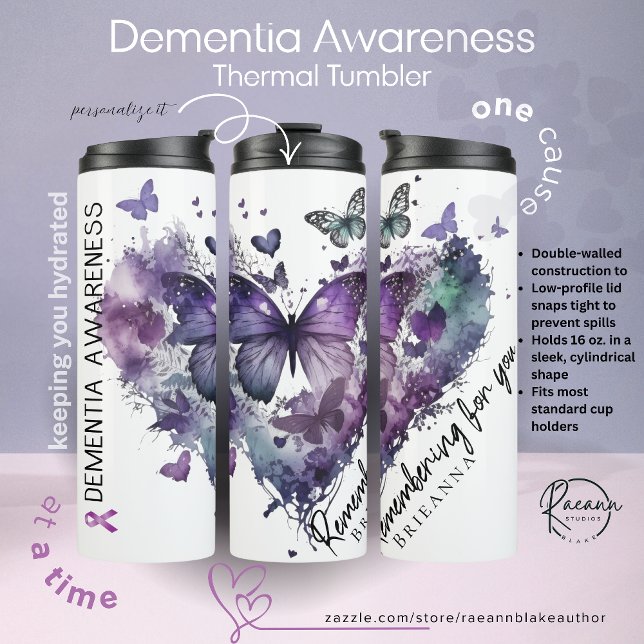 Personalised Dementia Awareness Thermal Tumbler (Creator Uploaded)
