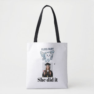 Personalised Dental Hygienist Graduation Floss Fai Tote Bag