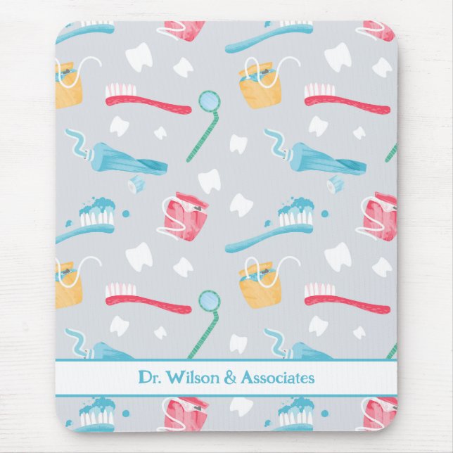 Personalised Dental Practice Dental Supplies Mouse Mat (Front)
