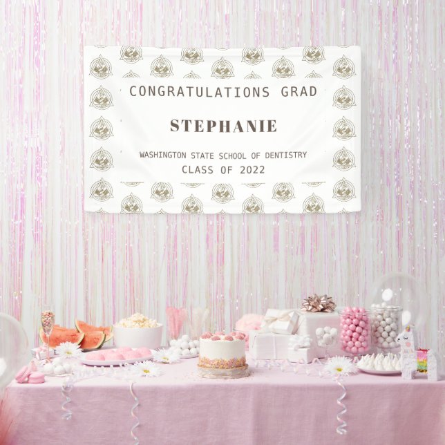 Personalised Dental School Graduation  Banner (Party)