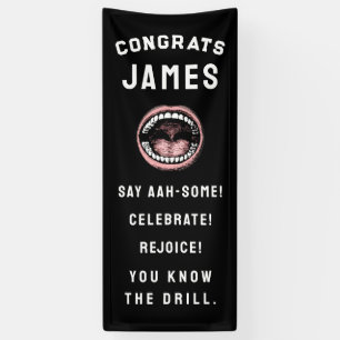Personalised Dental School Graduation Party Banner