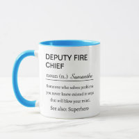 Personalised Deputy Fire Chief Definition