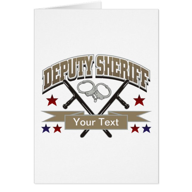 Personalised Deputy Sheriff (Front)