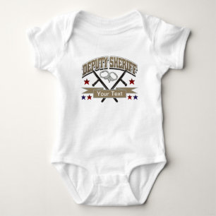 Personalised Deputy Sheriff Baby Bodysuit