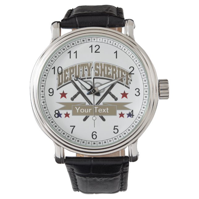 Personalised Deputy Sheriff Watch (Front)