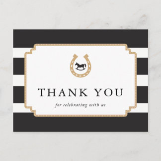Personalised Derby Thank You Postcard Baby Shower