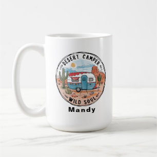 Personalised Desert Camper Wild Soul Coffee Mug