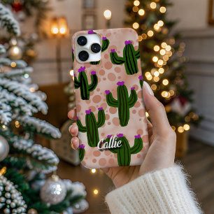 Personalised Desert Orange Cacti Phone Case