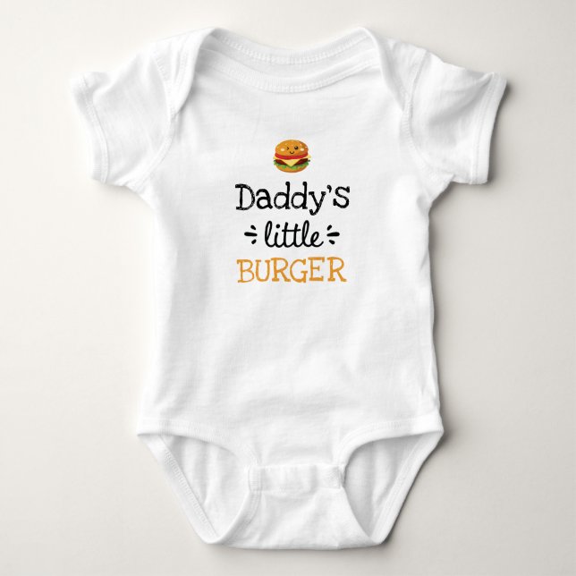 Personalised Design | [Any Text's] Little Burger Baby Bodysuit (Front)