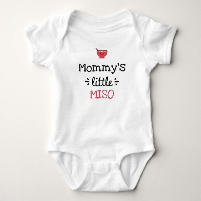 Personalised Design | [Any Text's] Little Miso Baby Bodysuit (Front)
