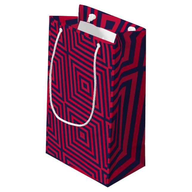 Personalised Design Attractive Small Gift Bag (Back Angled)