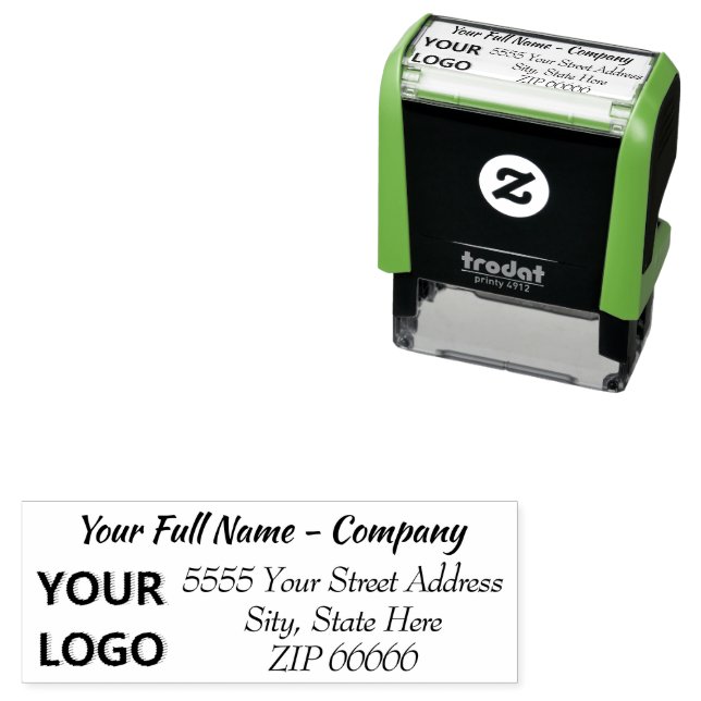 Personalised Design Your Own Name Address Stamp (In Situ)