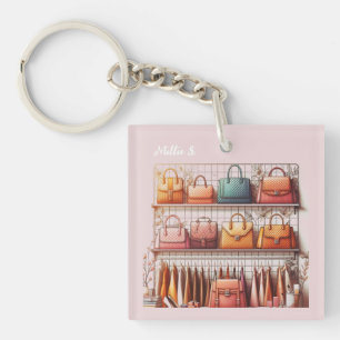 Personalised Designer Boutique Handbags Key Ring