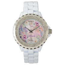 Personalised Designer Look Watercolour Watch