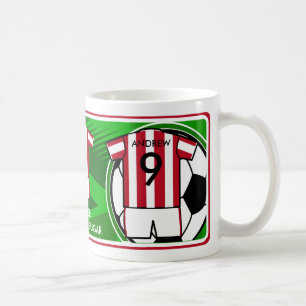 Personalised Designer Soccer mug SRWa
