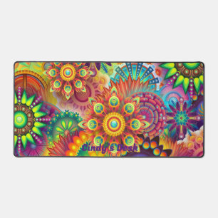 Personalised Desk Mat, Desk mat, Mandala Desk Mat, Mat