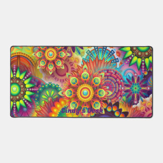 Personalised Desk Mat, Desk mat, Mandala Desk Mat, Mat