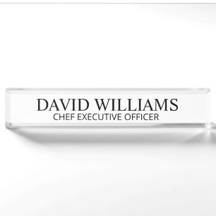 Personalised Desk Name Plate, Custom Office Name Nameplate