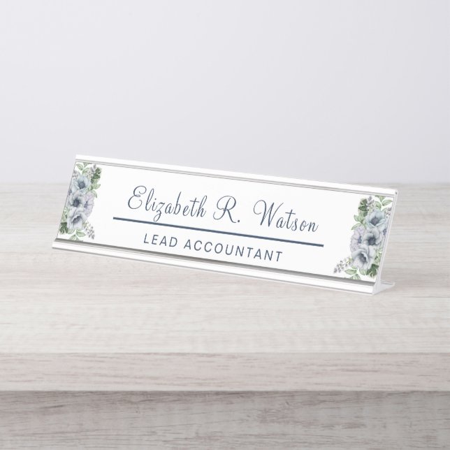Personalised Desk Name Plate New Job Gift For Her (Front)